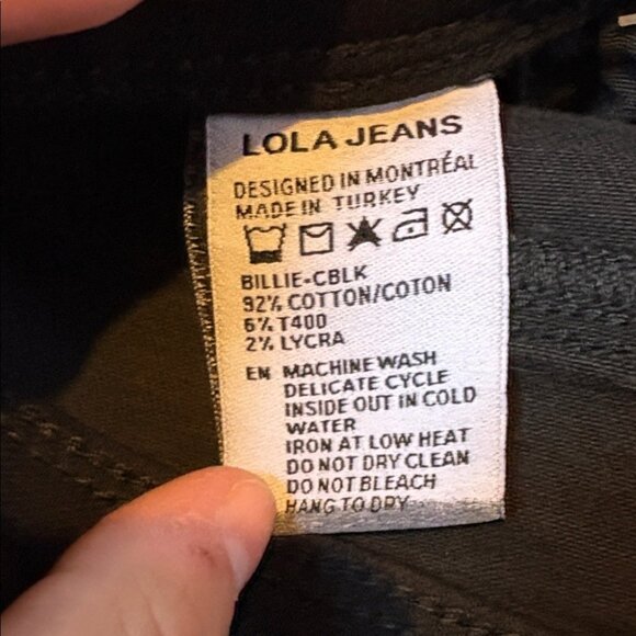 NEW Lola Jeans-Billie High-Rise Bootcut Black Coated Stretch Denim Women's 30 - Picture 12 of 12